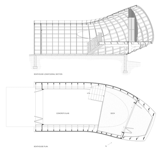 Boathouse Plan and Section